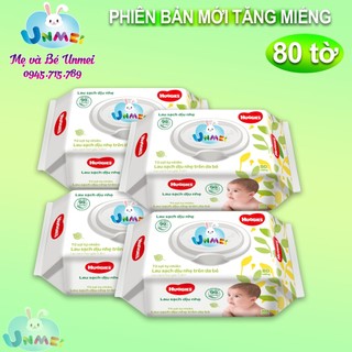 Huggies - 4 gói khăn ướt huggies không mùi 80 tờ
