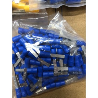   100cái  Đầu cos dây điện pin dẹp DBV 1.25-10,DVB 2-10DVB 2-10 DVB 2-14 đầu cốt kim dẹt bấm dây 1.5mm  cót  đồng đấu nố 