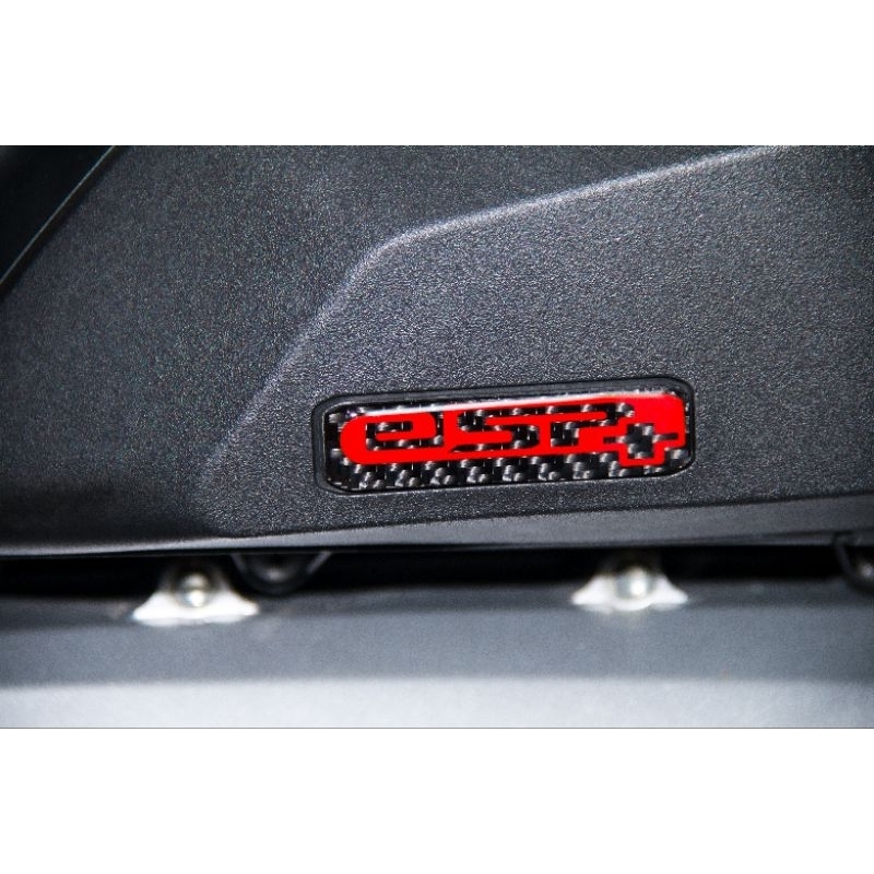 TEM NŐI ESP ĐỎ DÁN PÔ E Đúc Sợi CarbonFiber Cao Cấp