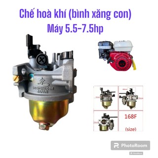 Chế hoà khí - bình xăng con máy model honda 5.5hp, 6.5hp. 7.5hp