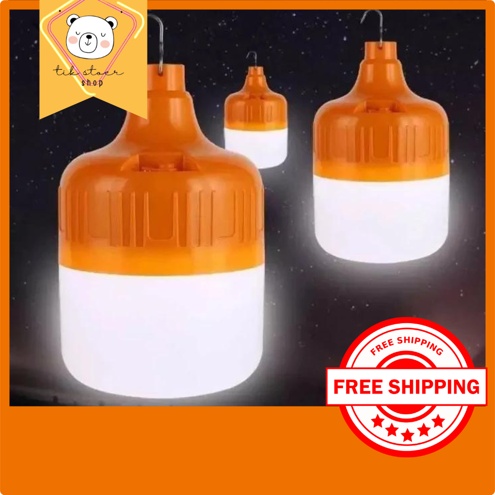 Bán Bóng Đèn Led Sạc Tích Điện 100w Có Móc Treo Không Cần Dây Điện