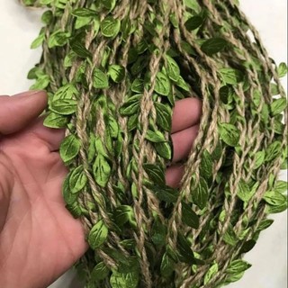 Dây thừng lá xanh handmade (2 mét)
