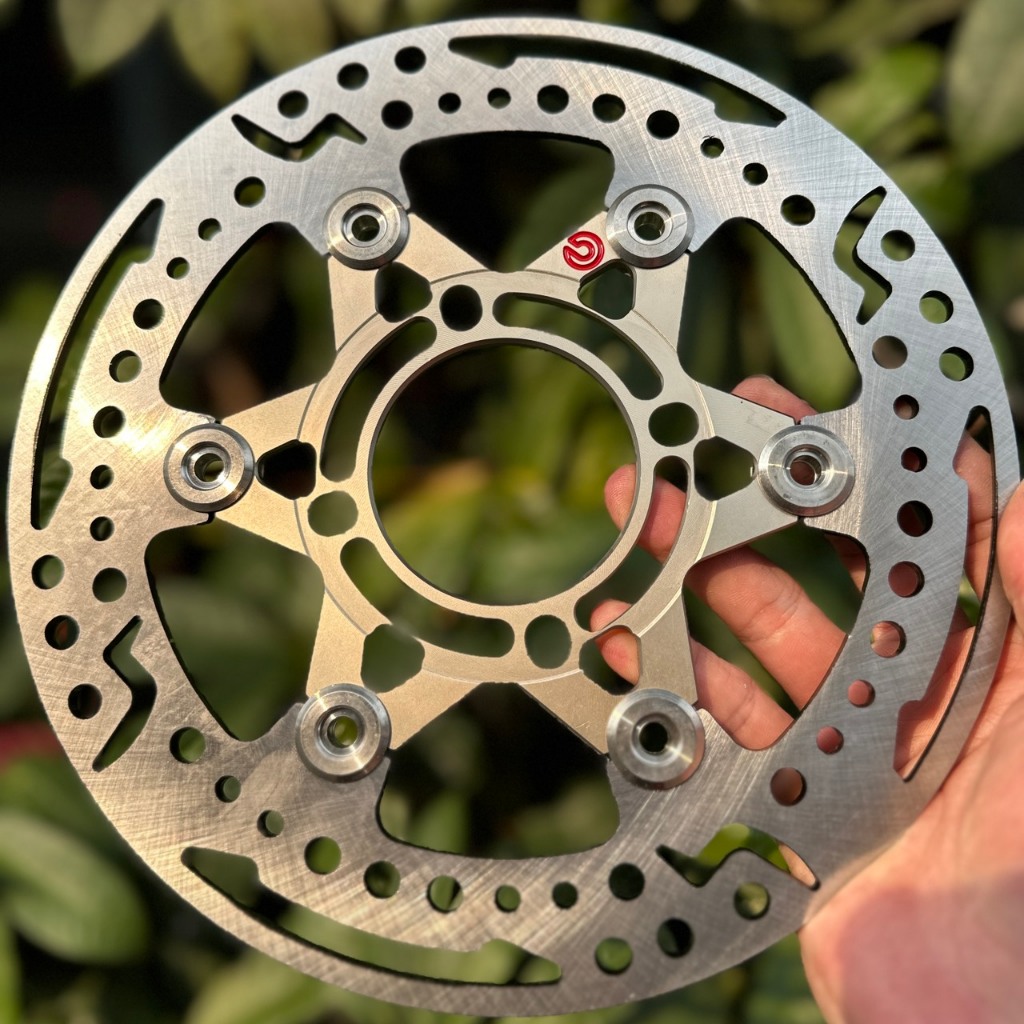 Đĩa thắng trước xe máy size 220mm 4 lổ đĩa, đa dạng kiểu cho xe wave ,Future, sirius ,Exciter 135