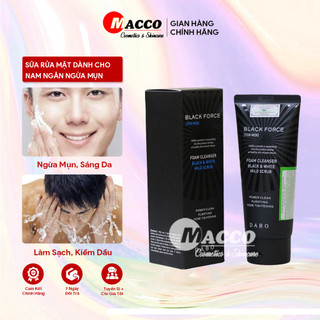 Sữa rửa mặt dành cho nam ngừa mụn, sáng da dabo black force for men 120ml