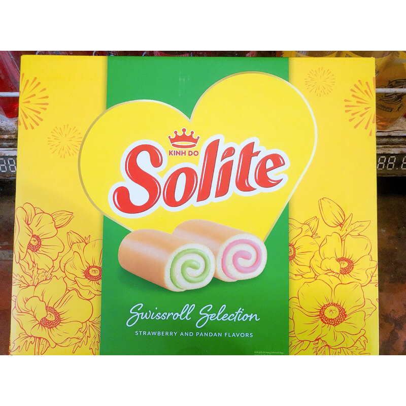 Bánh solite 2 vị Kinh Đô 324g kèm túi xách