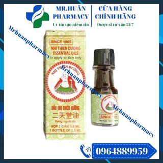 Dầu nhị thiên đường 1,5ml - thương hiệu dầu từ năm 1905