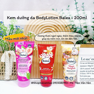 Sữa dưỡng thể Balea Đức BodyLotion hương thơm nước hoa, huyền diệu, dưỡng da cấp ẩm chuyên sâu.