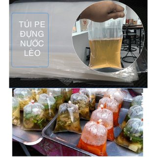 Túi nilong PE dẻo, túi đựng nước lèo, túi PE dẻo các loại có đủ size