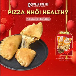 Pizza nhồi healthy Baker Baking không chất bảo quản dành cho người ăn kiêng, tiểu đường