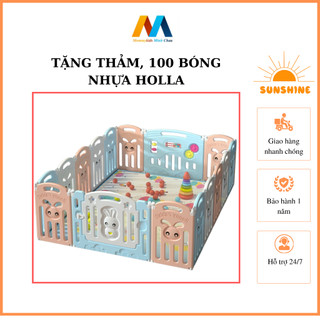 Quây cũi MOMMYKIDS MINH CHÂU gấp gọn CHẤT LIỆU Nhựa nguyên sinh MẪU CON THỎ
