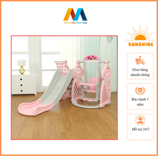Cầu Trượt Xích Đu MOMMYKIDS MINH CHÂU MẪU VƯƠNG MIỆNG Cho Bé TỪ 1-7 TUỔI Loại 1 ( Inbox phí Ship )