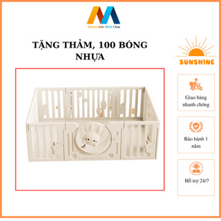  QUÂY CŨI NHỰA MOMMYKIDS MINH CHAU TẶNG THẢM 100 BÓNG NHỰA HOLLA CHIỀU CAO 68 CM 