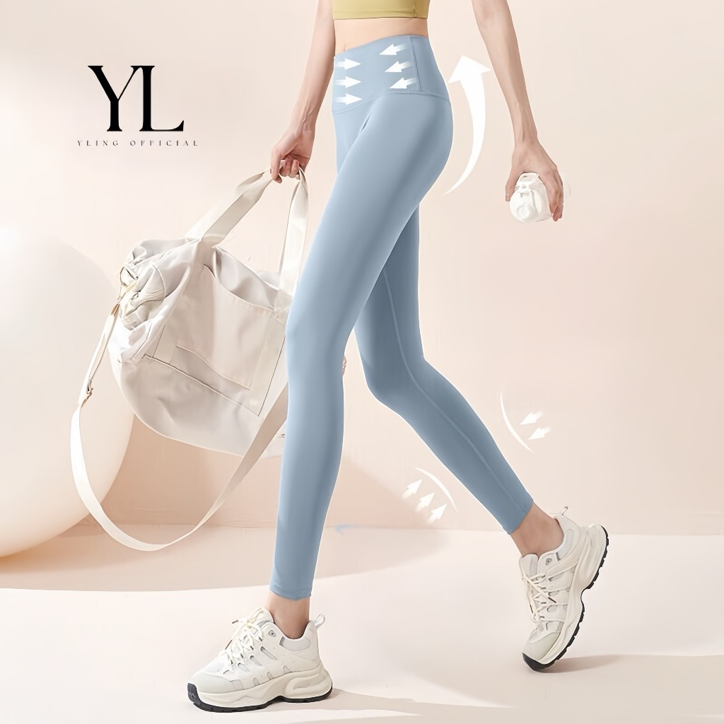 Quần legging nữ Yling, nâng mông, cạp cao, chất vải spandex co giãn 4 chiều tôn dáng full hộp