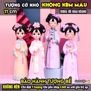 Tượng tô màu, CÔNG CHÚA CỔ TRANG DÁNG THON, size L, thạch cao trắng (Không kèm màu), luyện vẽ, decor