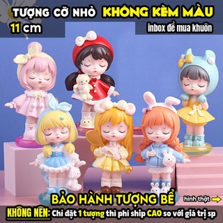 Tượng tô màu, CÔNG CHÚA THỜI 4.0, 6 Mẫu, size L, thạch cao trắng (Không kèm màu), luyện vẽ, decor