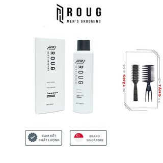 Gôm xịt tóc nam nữ Roug Hair Spray 250ml chính hãng cao cấp Singapore, Tặng Lược Texture Roug Men's Grooming