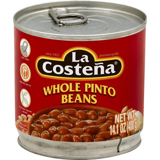 Đậu cúc nguyên hạt la costena whole pinto beans, lon 400gr