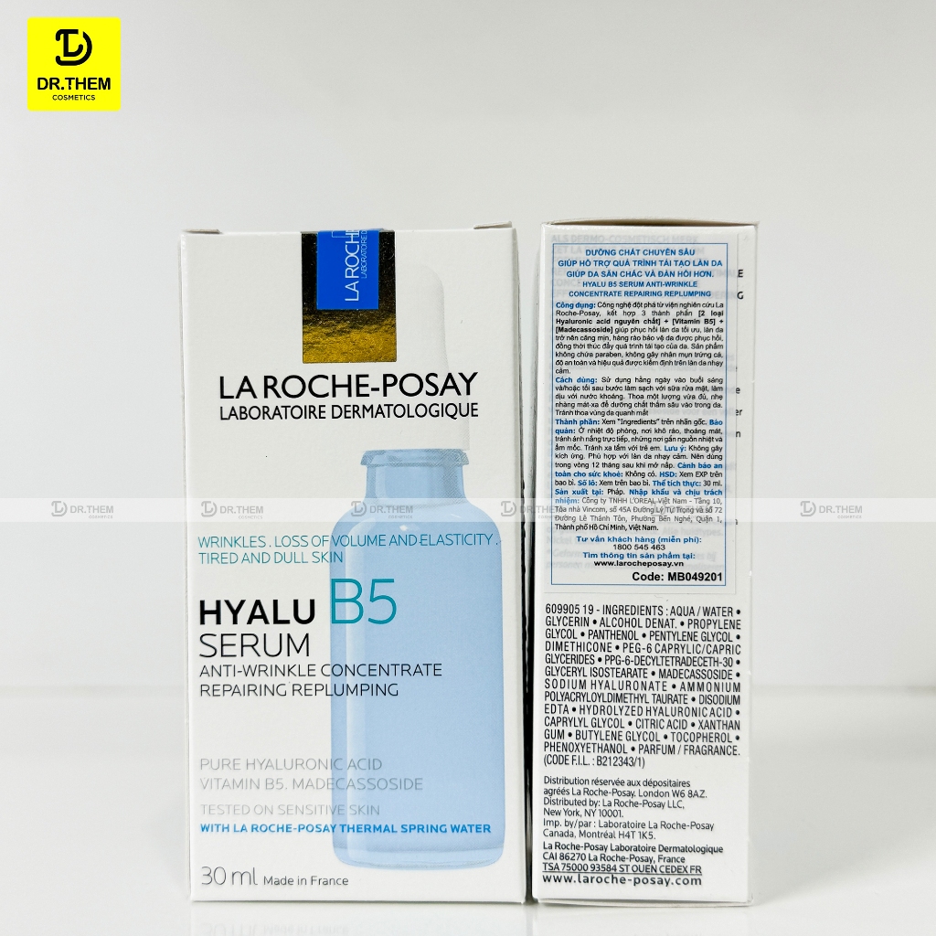 La Roche-Posay Hyalu B5 Serum 30ml - Dưỡng Chất Giúp Da Săn Chắc, Tái Tạo Và Đàn Hồi- Dr Thêm