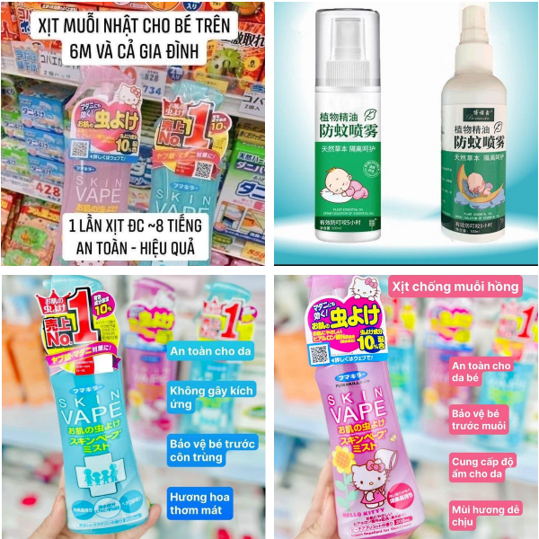 [FREESHIP] CHAI XỊT CHỐNG MUỖI, ĐUỔI MUỖI CHO BÉ (12418, LM)