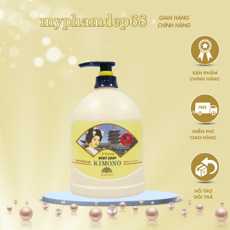 SỮA TẮM TRẮNG DA CAO CẤP KIMONO -1200ML