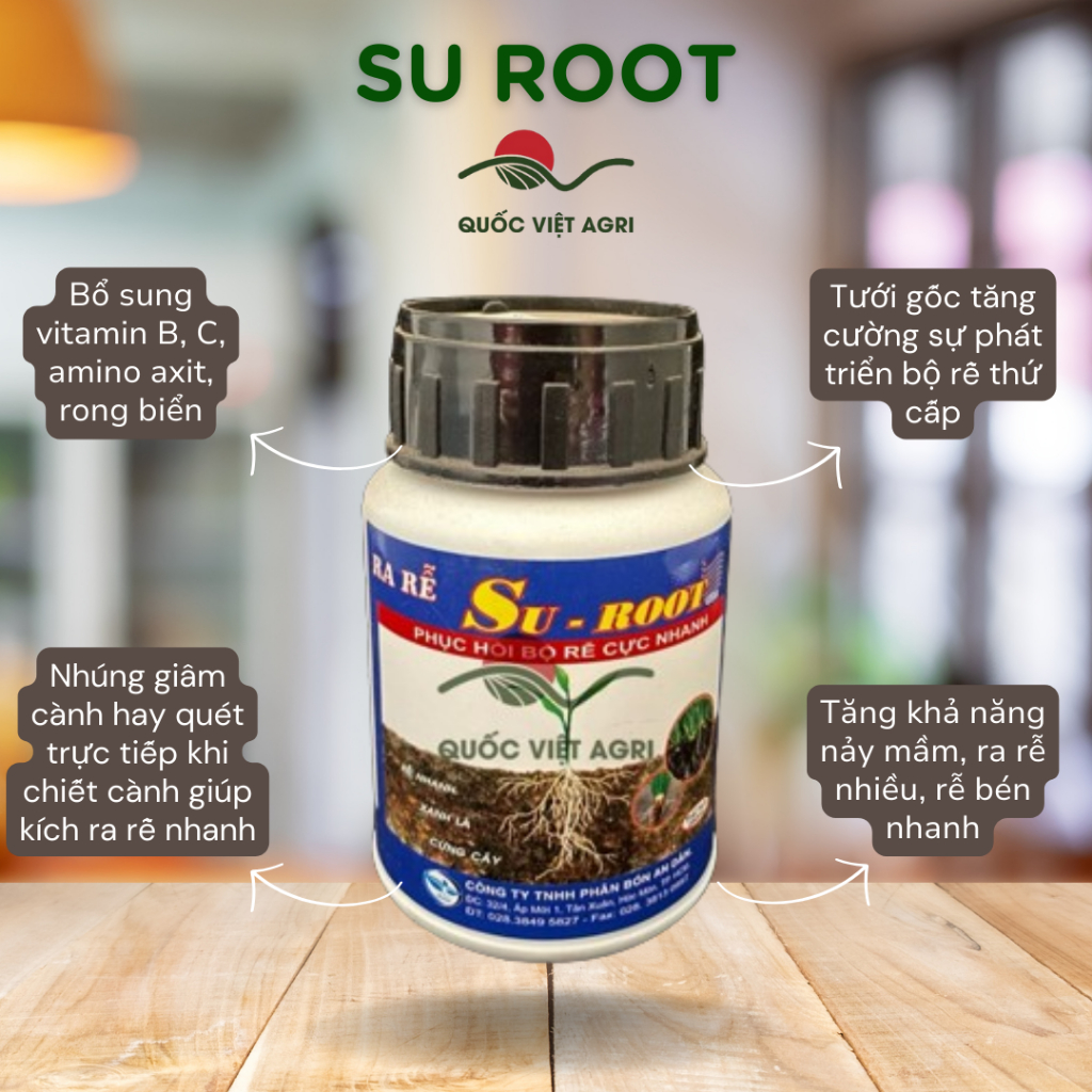 Phân Bón Lá - Ra Rễ - SU ROOT - (25ml - 250ml)