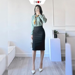 Chân váy ôm body ENVY V0317 thun cotton dày dặn