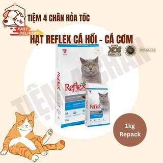 Thức ăn hạt khô Reflex adult salmon and anchovy cá hồi cá cơm cho mèo lớn - zip chiết 1kg repack - Tiệm 4 chân hỏa tốc