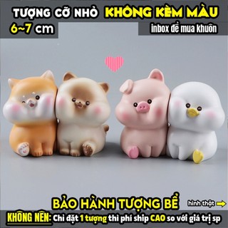 Tượng tô màu, COUPLE TRÊN TÌNH BẠN size S, thạch cao trắng (Không kèm màu), luyện vẽ, decor