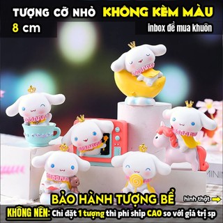 Tượng tô màu, THỎ CINNAMOROLL CUTE 6 MẪU, size M, thạch cao trắng (Không kèm màu), luyện vẽ, decor