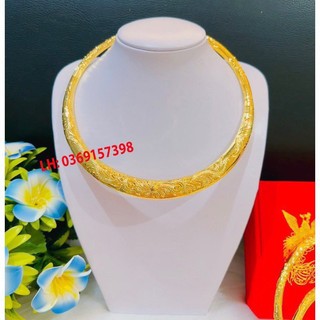 Kiềng cô dâu,kiềng cưới , kiềng 5 chỉ, bản to dẹt mới về ,mạ 24k bền màu
