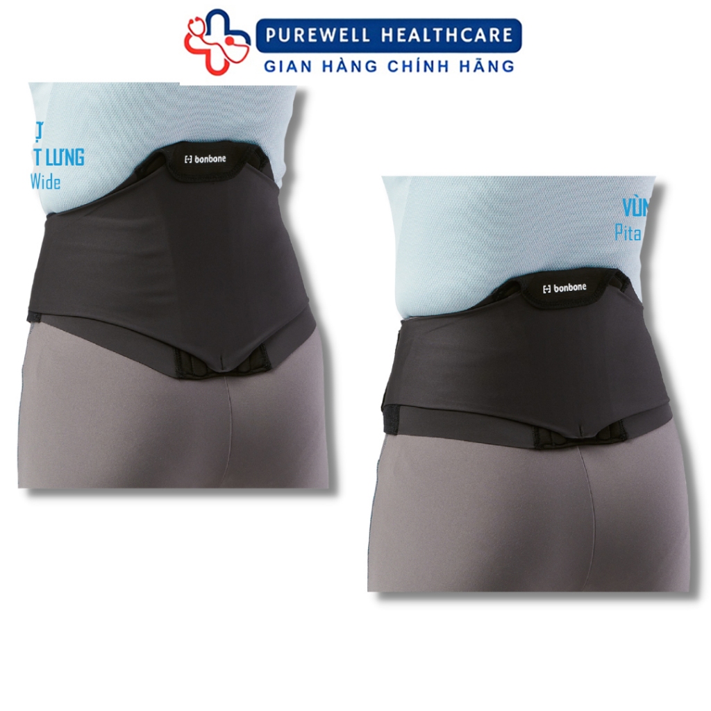 Đai lưng bonbone Pita Coru hỗ trợ các cơn đau lưng, cột sống, thắt lưng, thoát vị đĩa đệm, gai cột sống