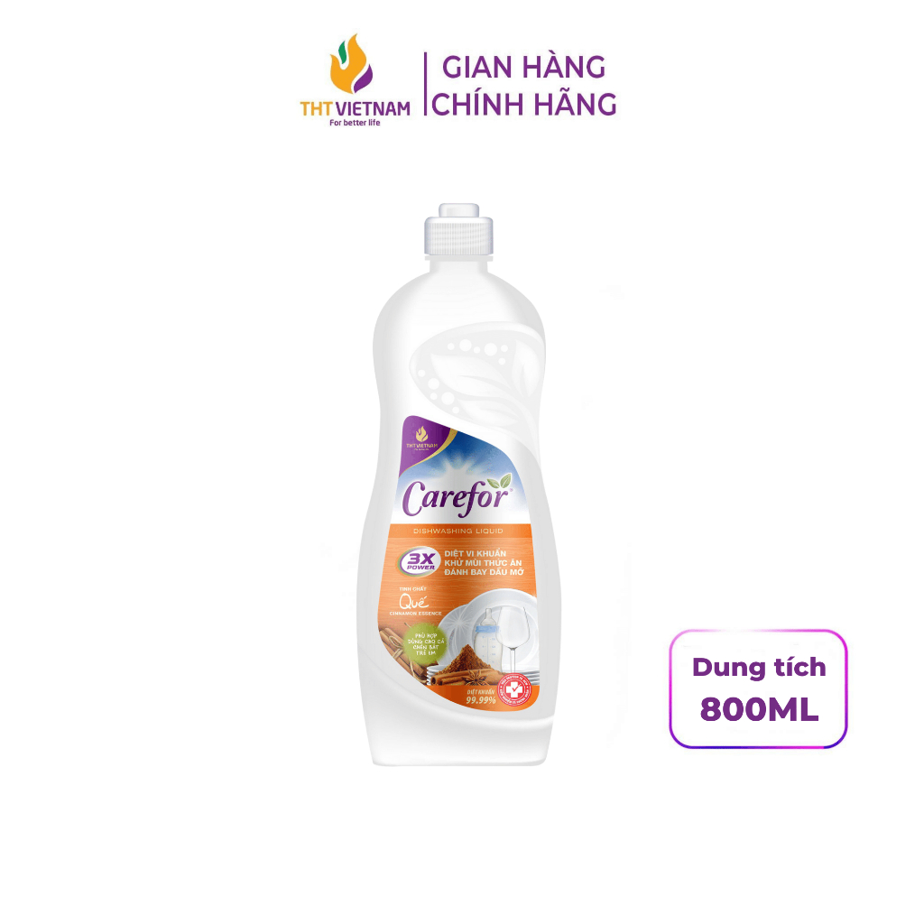 [HC Gift] Nước rửa chén Carefor 800ml (Mẫu ngẫu nhiên)