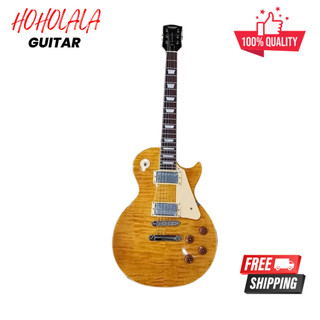 Đàn guitar điện sqoe lp 220 - màu vàng