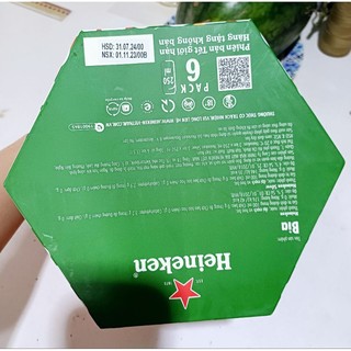 Set 6 lon bia Heineken (Quà tặng Tết 2024)