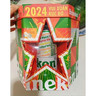 Set 6 lon bia Heineken (Quà tặng Tết 2024)