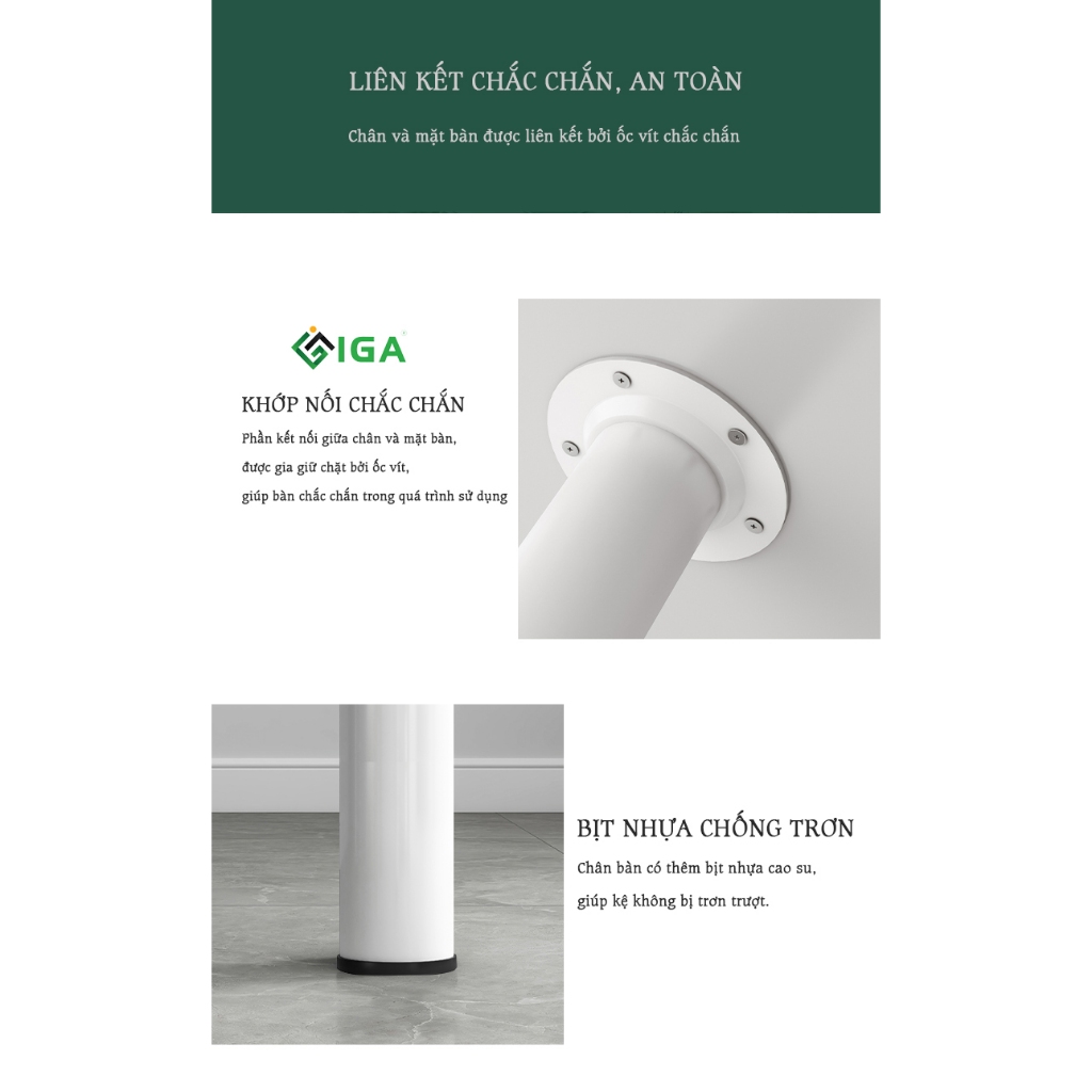 Bàn làm việc chân sắt sơn tĩnh điện chống ghỉ có 2 màu thương hiệu ILUMIA - GM62 | BigBuy360 - bigbuy360.vn