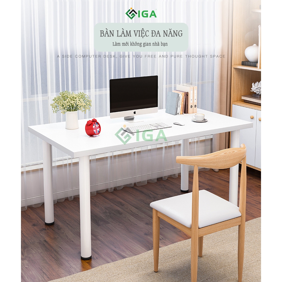 Bàn làm việc chân sắt sơn tĩnh điện chống ghỉ có 2 màu thương hiệu ILUMIA - GM62 | BigBuy360 - bigbuy360.vn