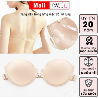 Áo ngực không dây WANNABE ANT10 cúp ngang kèm lưng trong trợ thủ đắc lực mặc đồ hở lưng vai áo ống