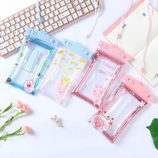 Túi đựng điện thoại chống nước chống bụi thiết kế dây đeo cổ tiện dụng khi đi bơi