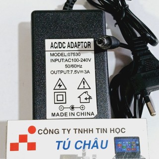 Adapter DC 7.5V - 3A / Đầu cắm 5.5mm x 2.1mm