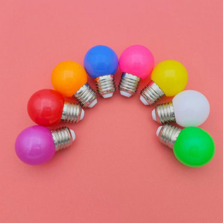 Bóng đèn Led, bóng đèn trang trí decor ngoài trời, Bóng Chanh 1W 7 màu