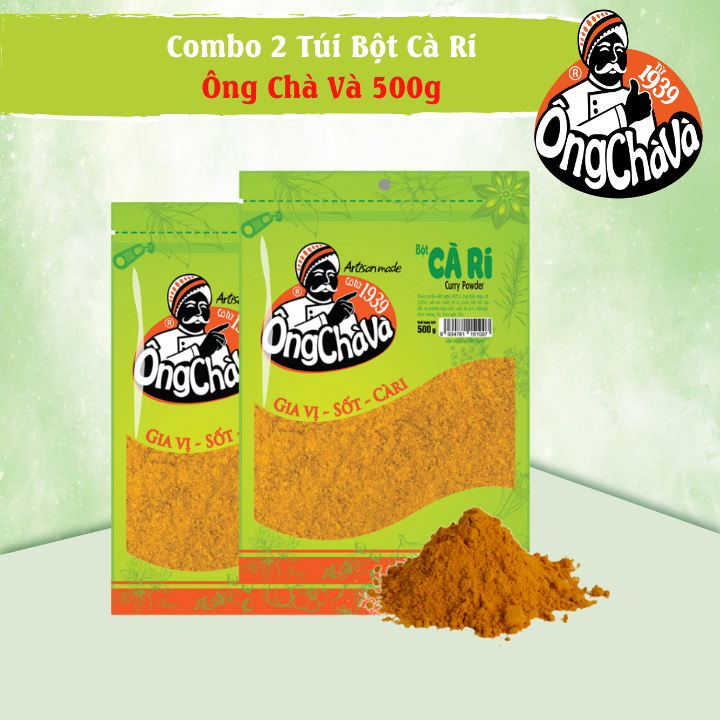 Combo 2 Túi Bột Cà Ri Ông Chà Và 500g (Curry Powder)