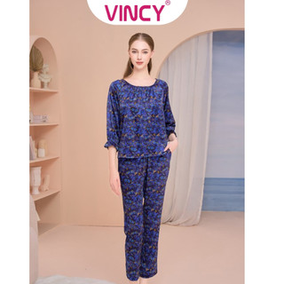Bộ đồ satin dài nữ vincy bsd050s31