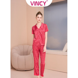 Bộ Đồ Satin Dài Nữ Vincy BSD060S31
