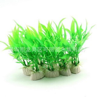 Cỏ nhựa lá tre - Trang trí bể cá