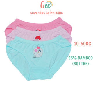 Quần Chip Bé Gái TAM GIÁC FLY CAT Gee Sợi Tre Set 3 Cái, Quần Lót Trẻ Em Vải Bam Boo Mềm Mịn, Thấm Hút, Kháng Khuẩn