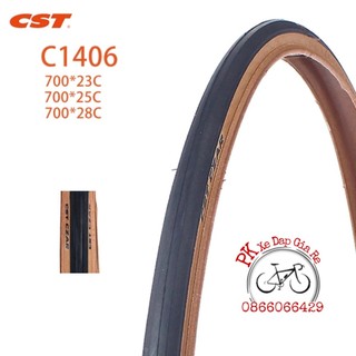 Lốp xe đạp touring, road 2 màu cao cấp, săm lốp xe đạp cst 700x23-25-28c