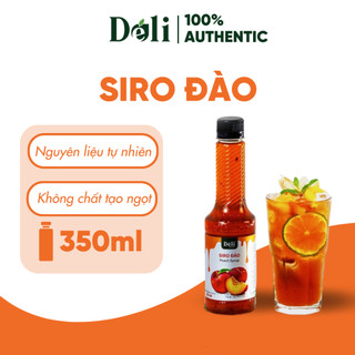 Siro đào Déli - 350ml - đậm đặc, thơm ngon chuyên dùng pha chế trà trái cây, soda