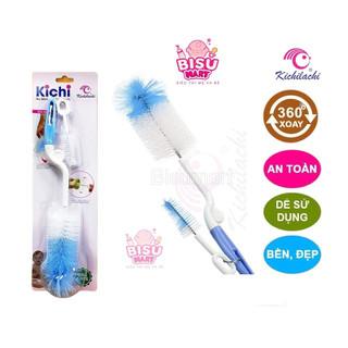 Cọ Súc Rửa Bình Sữa,núm vú Kichilachi xoay 360 độ
