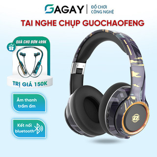 Tai nghe chụp Guochaofeng chống ồn, chống nước, tai nghe bluetooth chụp tai thế hệ mới GAGAY